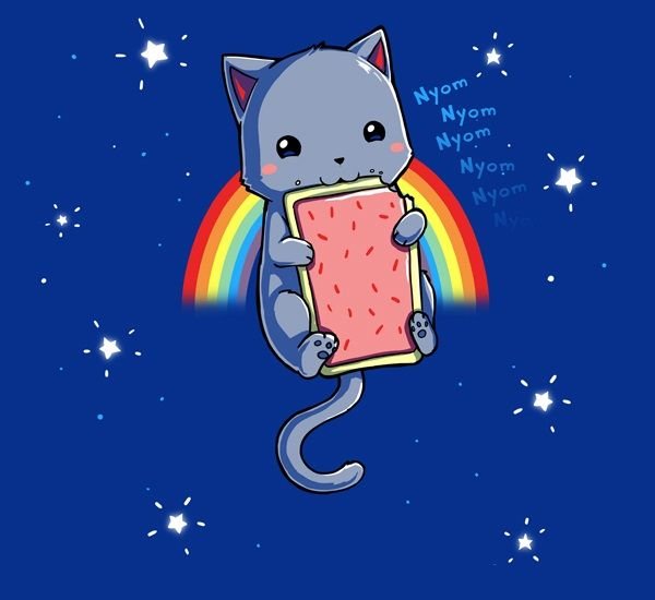 Кот нян нян