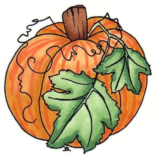 Нарисовать лист тыквы