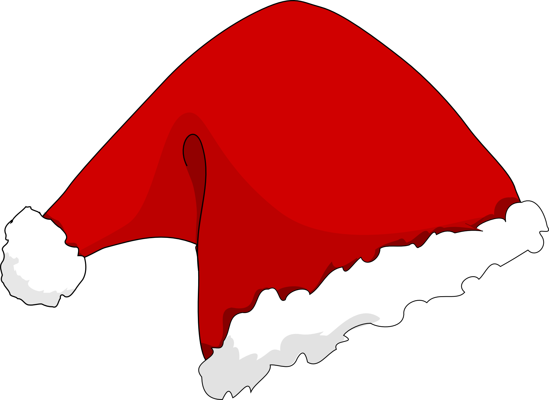 Снежный колпак. Шапка Санта Клауса вектор. Новогодняя шапочка. Шапка Деда Мороза. Новогодний колпак.