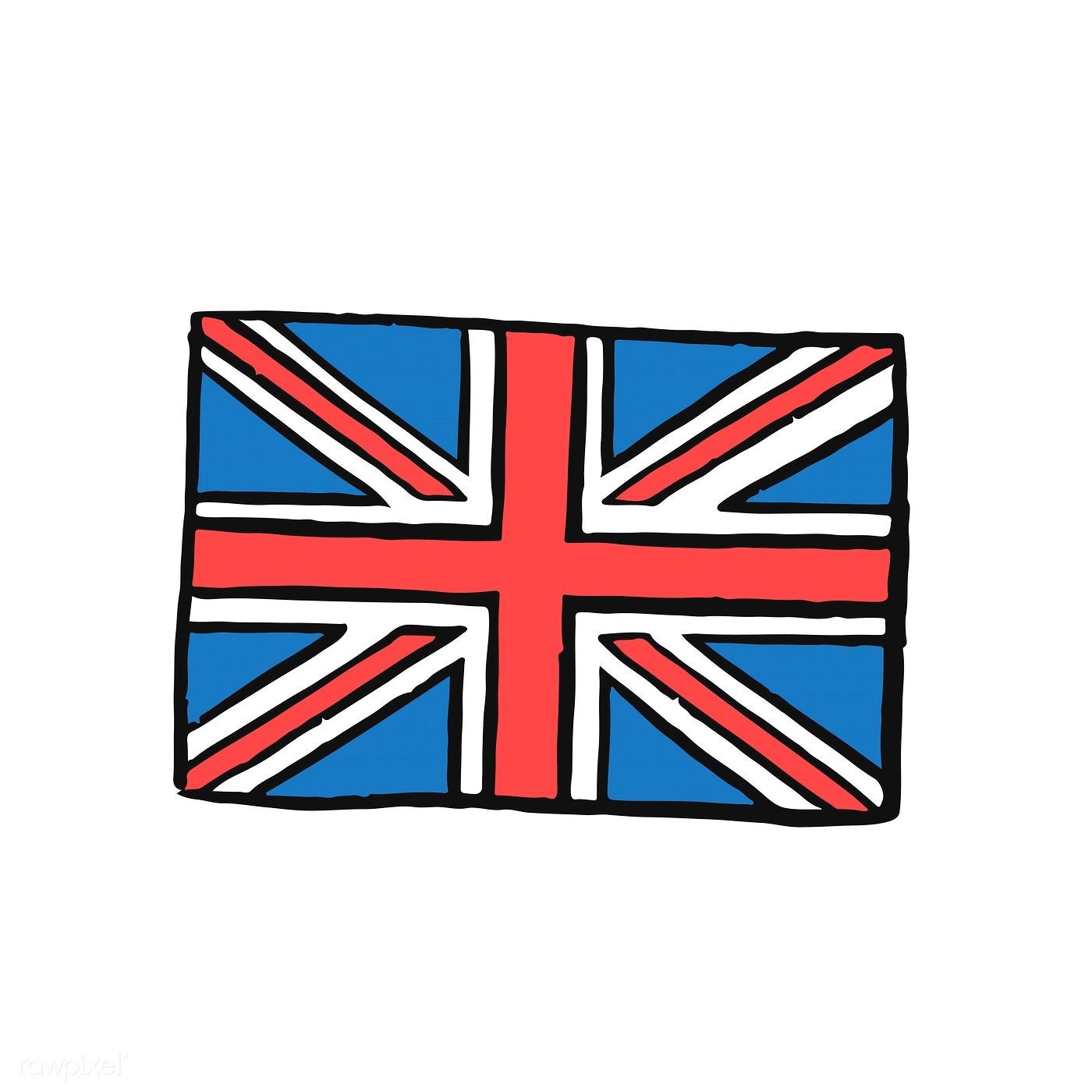 Британский флаг нарисованный