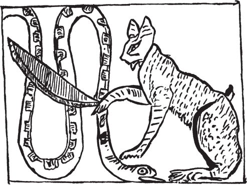 Бог ра побеждает змея Апопа