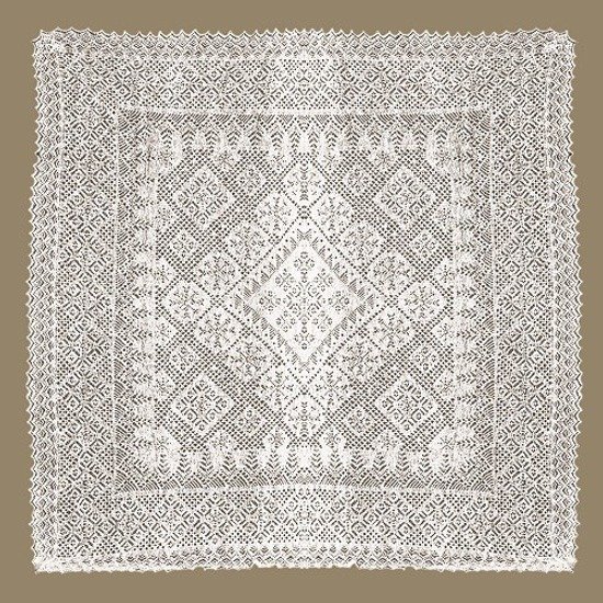 Оренбургский пуховый платок снежинках