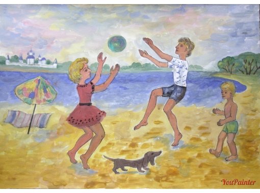 Впечатление о лете рисунок