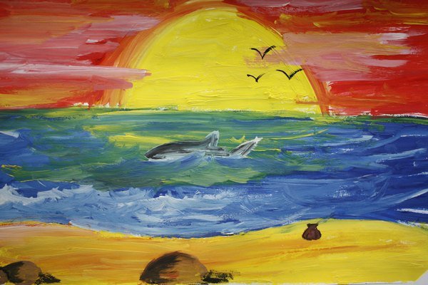 Детский рисунок лето