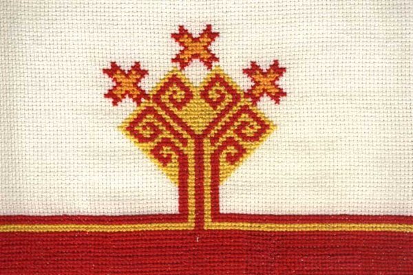 Чувашский орнамент крестом