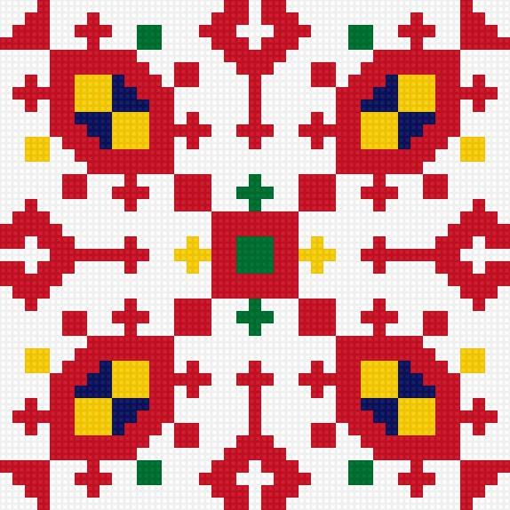 Чувашский орнамент цвета