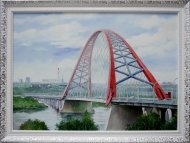 Бугринский мост Новосибирск рисунок детский