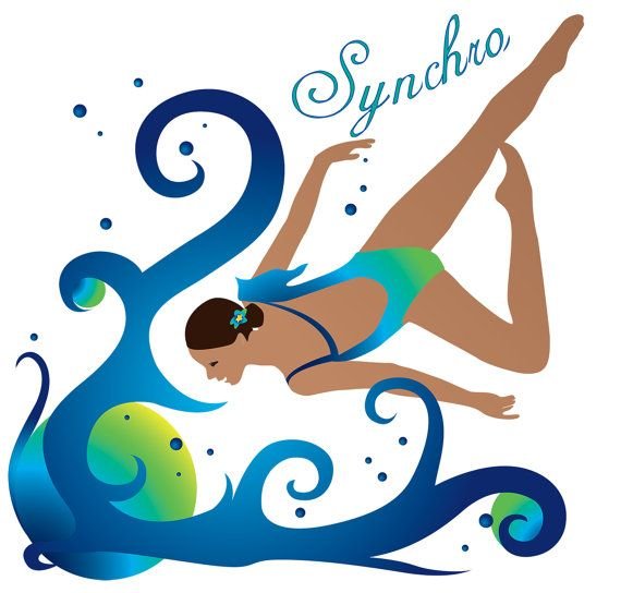 Открытка удачи на соревнованиях по плаванию