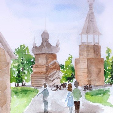 Малые Карелы рисунки детей