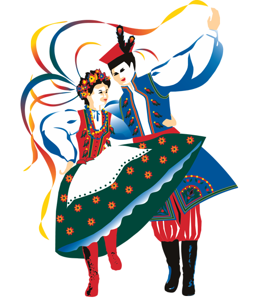 Народный танец иллюстрации