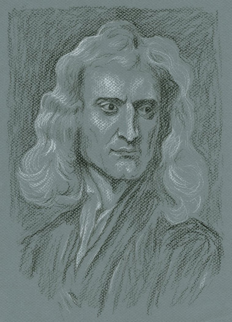 Леонардо портрет физик Исаак Ньютон