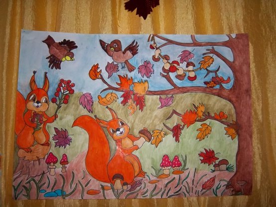 Плакат на осенний бал в школе