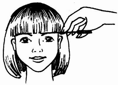 Челка раскраска для детей