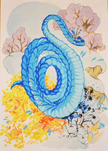 Сказка Бажова голубая змейка