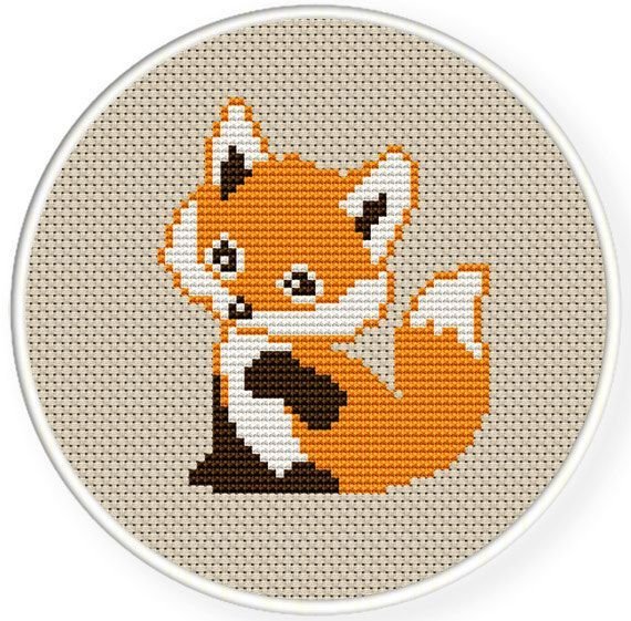 Cross Stitch Fox вышивка