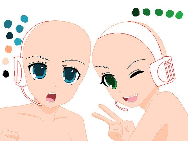 Манекены для рисования подружки