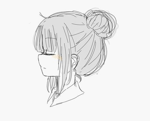 Причёски аниме девушек с боку