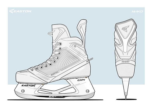 Хоккейные коньки мультяшные