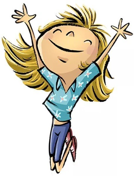 Счастливый мультяшка