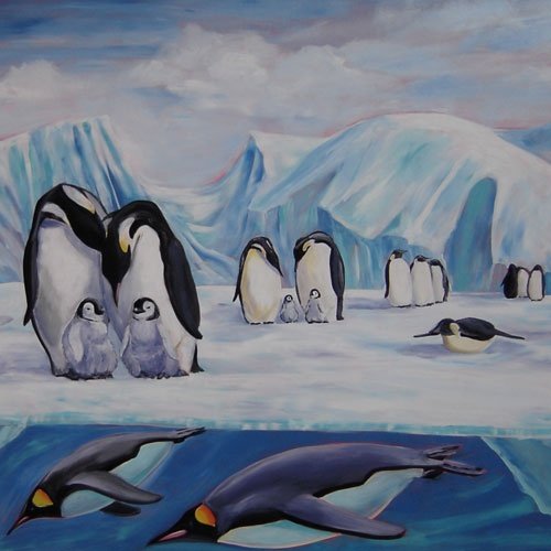 Изо зимние идеи пингвины