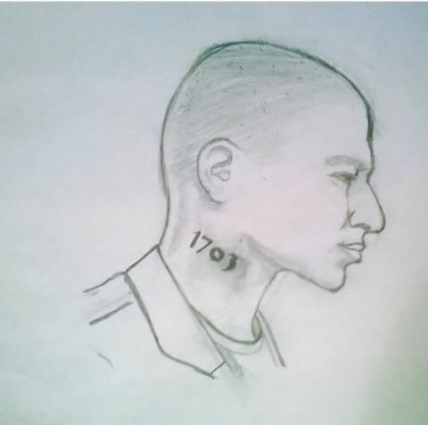 Портрет Димы Масленникова карандашом
