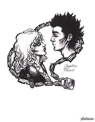 СИД Вишес и Нэнси эскиз