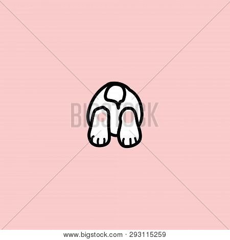 Лапка кролика вектор