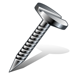 Шуруп на прозрачном фоне мультяшный