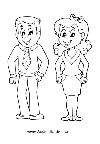 Раскраска тетя