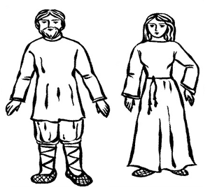 Крестьянин раскраска