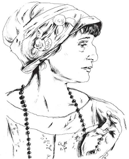 Портрет Анны Ахматовой Графика