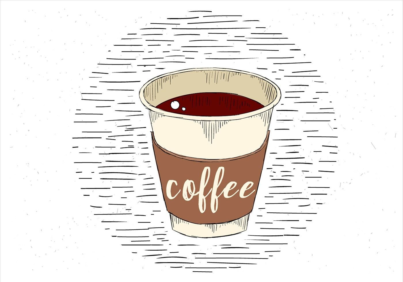 Стакан кофе вектор