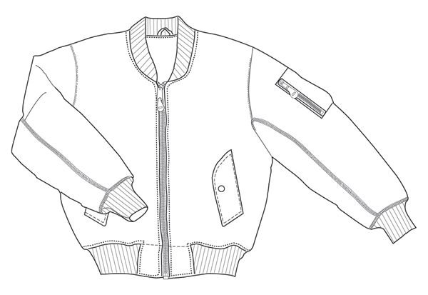 Эскиз бомбера