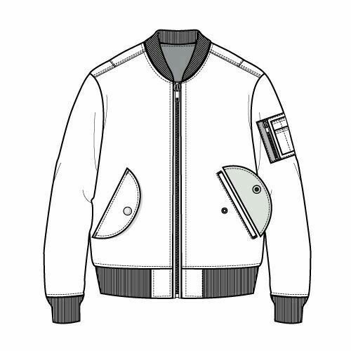 Эскиз мужской куртки
