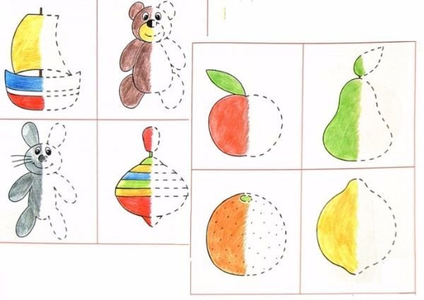 Дополни рисунок для дошкольников