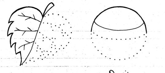 Дорисовывание незаконченных изображений знакомых предметов