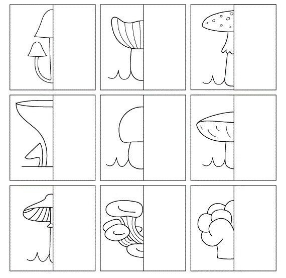 Картинки для дорисовывания