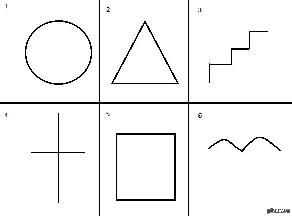 Психологические тесты дорисовать фигуры