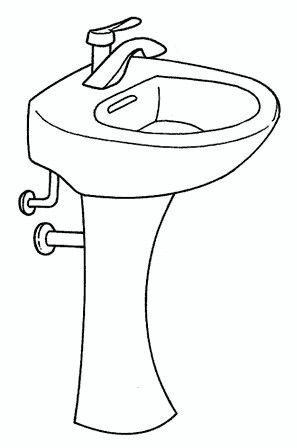 Раковина с текущей водой