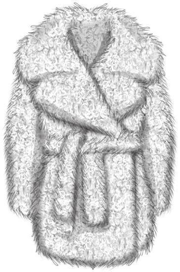 Раскраска шуба