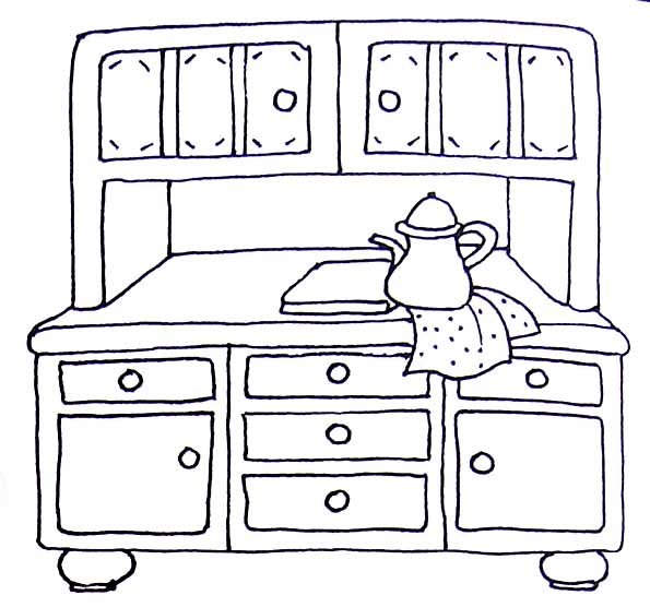 Раскраска детская мебель
