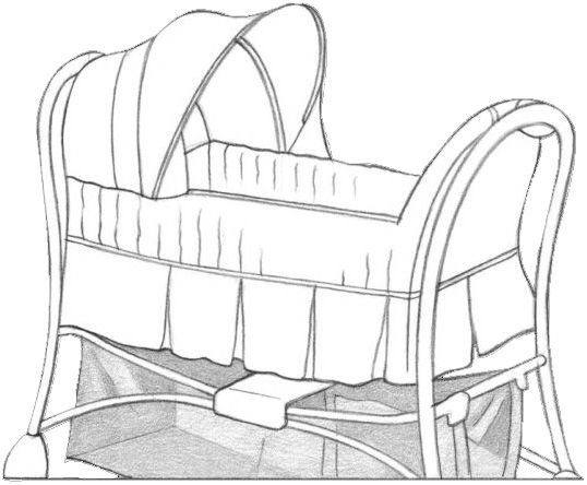 Нарисовать колыбель