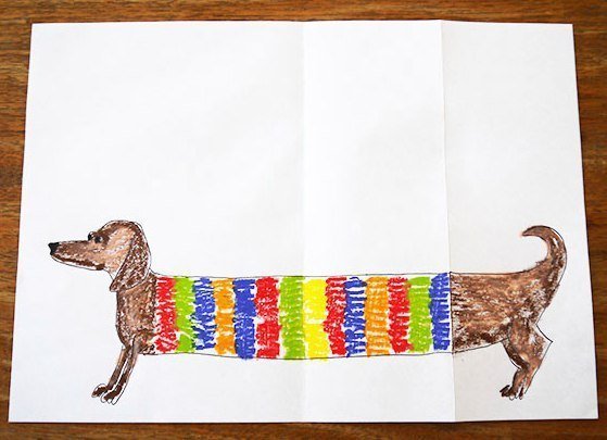 Раскладные рисунки из бумаги