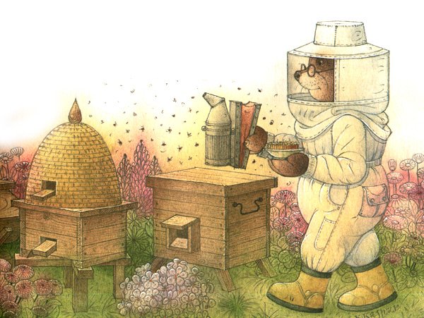 Пасека иллюстрация