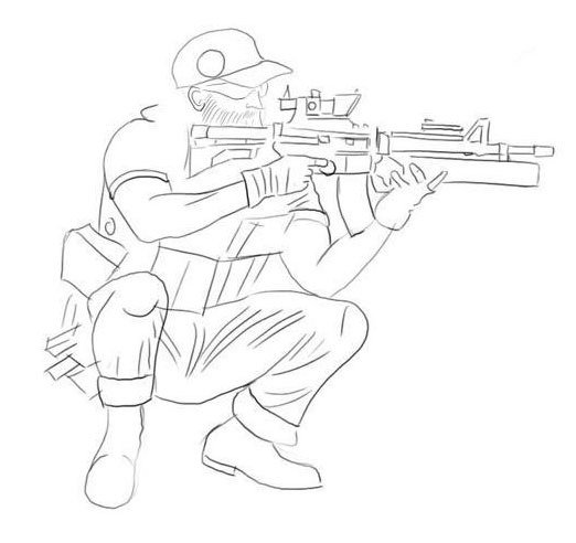 Война рисунок карандашом