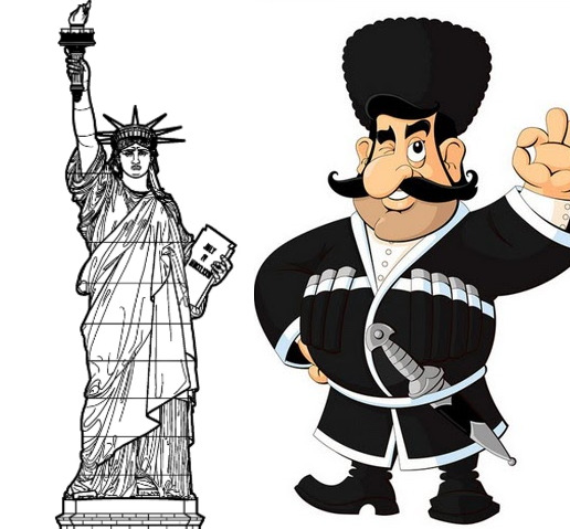 Кавказец рисунок