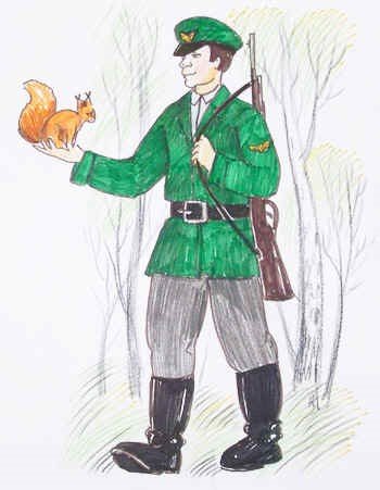 Рисунок лесник (49 фото)