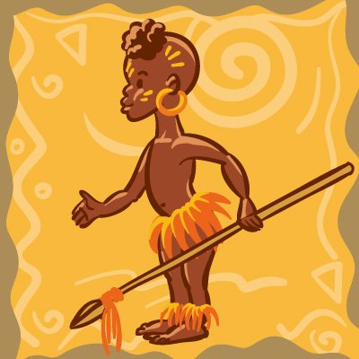 Нарисовать аборигена