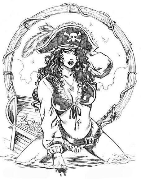 Рисованные пиратки