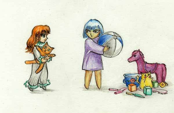 Иллюстрация к стихотворению жадина